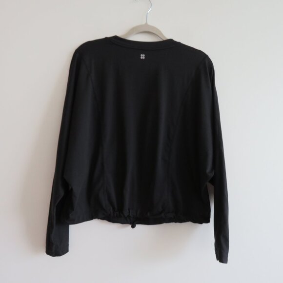 SWEATY BETTY After Class Organic Cotton Sweatshirt in Black Gym Lounge - Size S - Picture 10 of 14